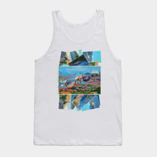 Greetings from Kotor in Montenegro Vintage style retro souvenir Tank Top